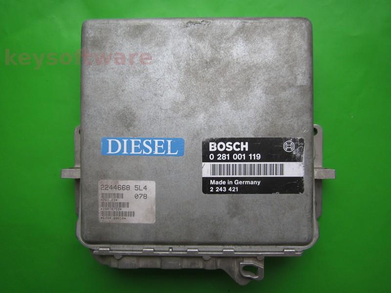 ECU Bmw 525TDS 2243421 0281001119 MSA6 E34