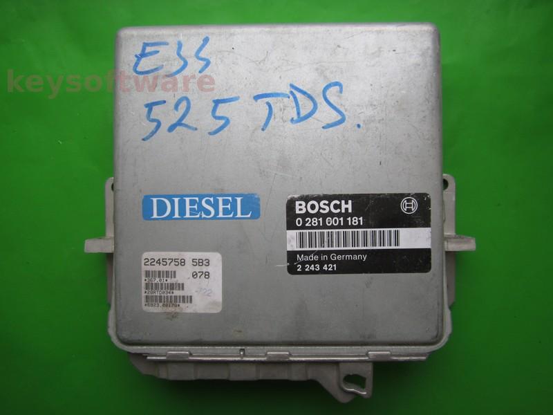 ECU Bmw 525TDS 2243421 0281001181 MSA6 E34