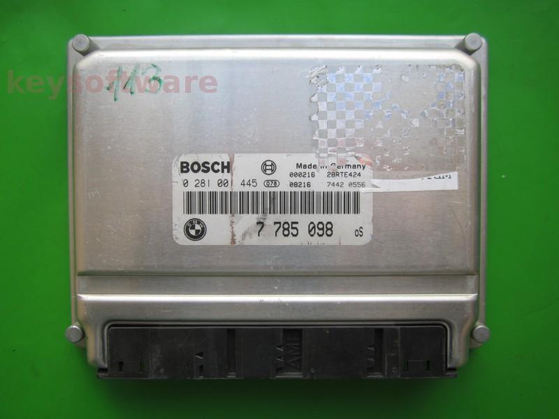 ECU Bmw 320D 7785098 0281001445 EDC15M6 E46