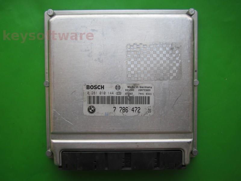 ECU Bmw 330D 7786472 0281010144 EDC15C4 E46 }