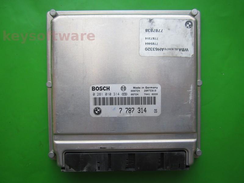 ECU Bmw 330D 7787314 0281010314 EDC15C4 E46 {+