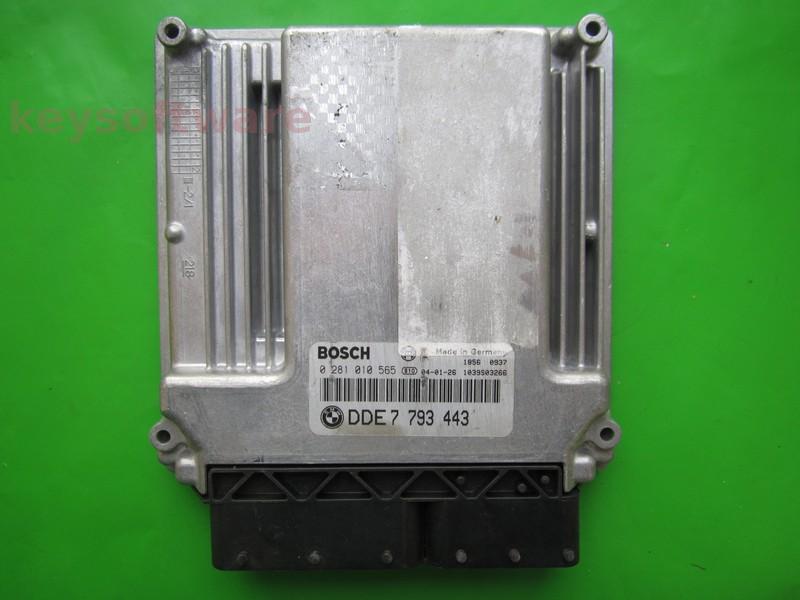 ECU Bmw 320D DDE7793443 0281010565 EDC16C1 E46