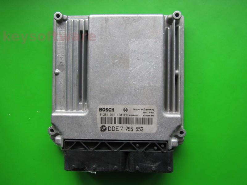 ECU Bmw 525D DDE7795553 0281011120 EDC16C1 E60