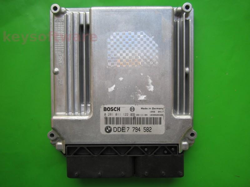 ECU Bmw 320D DDE7794582 0281011122 EDC16C1 E46~