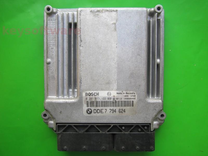 ECU Bmw 320D DDE7794624 0281011122 EDC16C1 E46