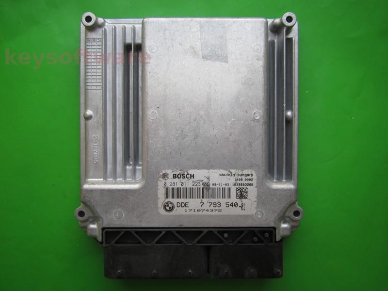ECU Bmw 330D DDE7793540 0281011223 EDC16C1 E46 {
