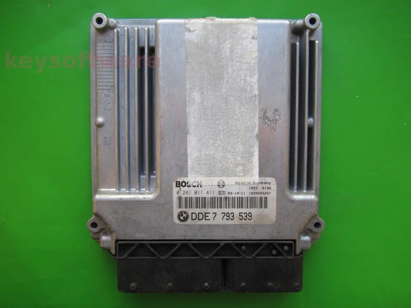 ECU Bmw 318D DDE7793539 0281011411 EDC16C1 E46 { +