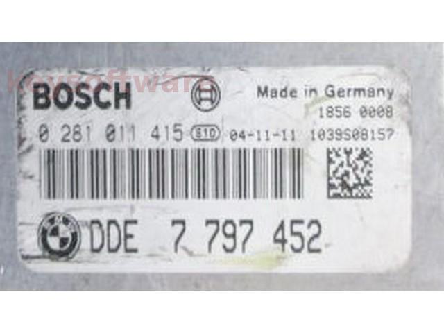 ECU Bmw 745D DDE7797452 0281011415 EDC16CP35 E65 {