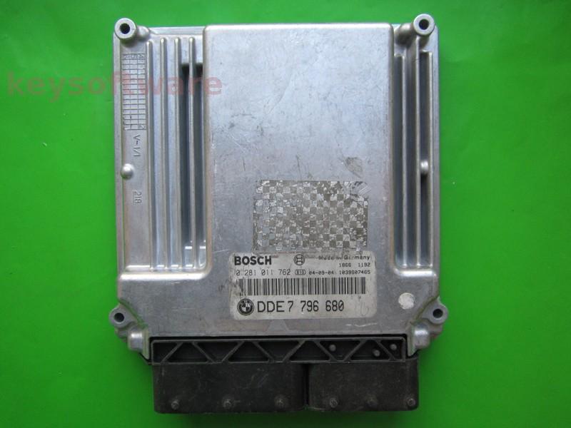 ECU Bmw 535D DDE7796680 0281011762 EDC16C35 E60 +}