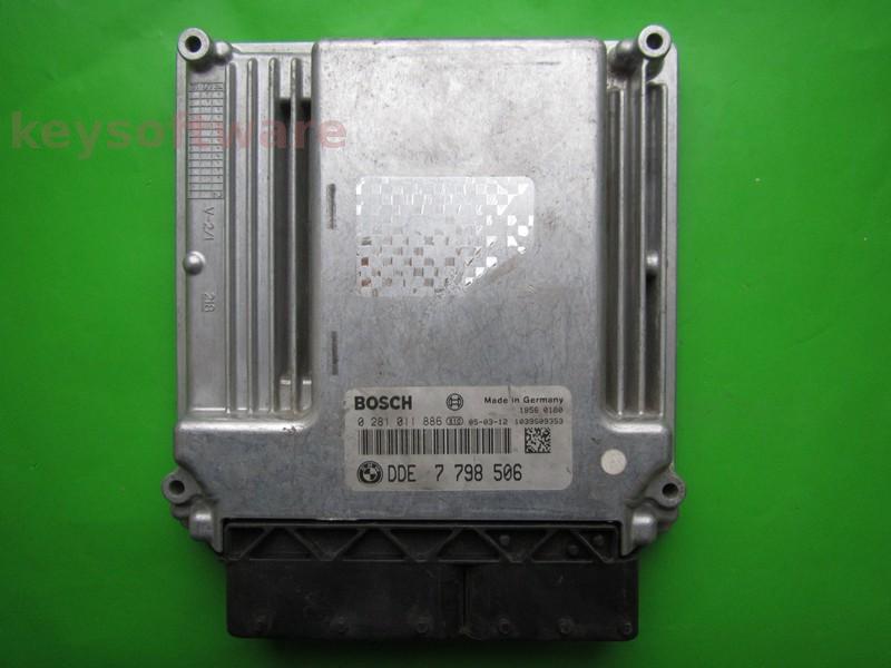 ECU Bmw 730D DDE7798506 0281011886 EDC16CP35 E65