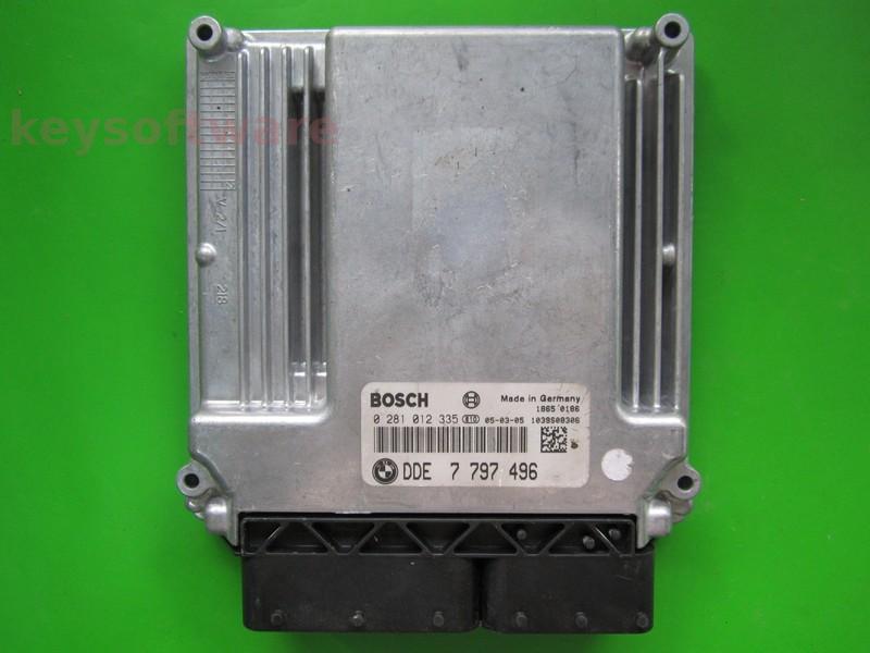 ECU Bmw 120D DDE7797496 0281012335 EDC16C35-2.12 E87 } +