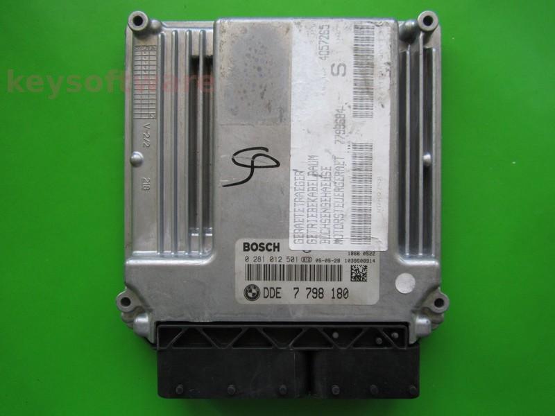 ECU Bmw 320D DDE7798180 0281012501 EDC16C35-2.12 E90 +