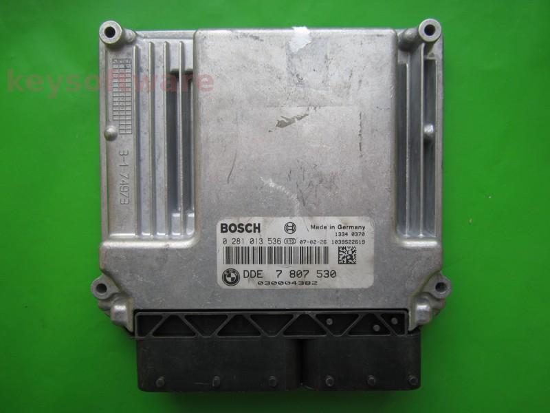 ECU Bmw 320D DDE7807530 0281013536 EDC17CP02 E90