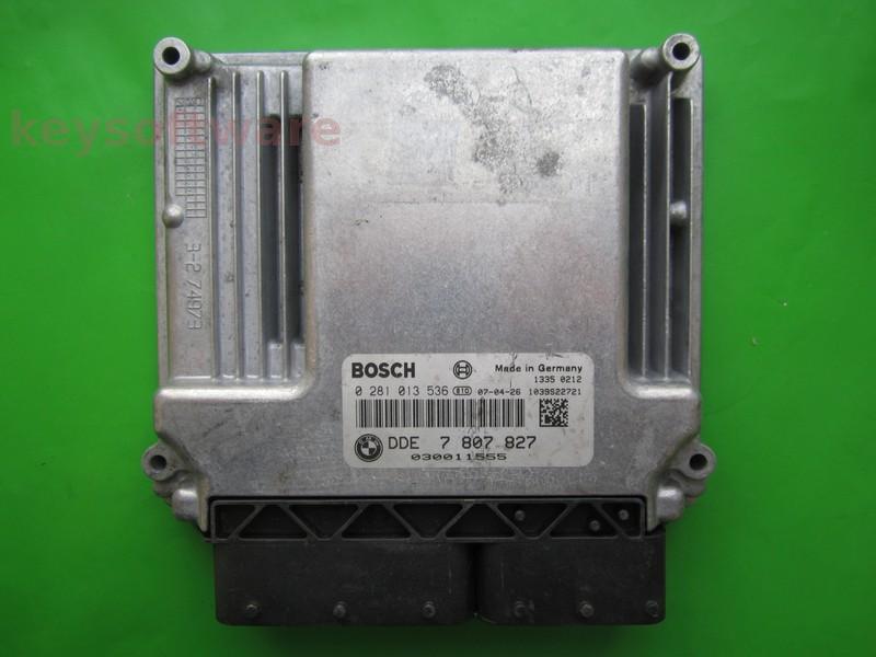 ECU Bmw 320D DDE7807827 0281013536 EDC17CP02 E90