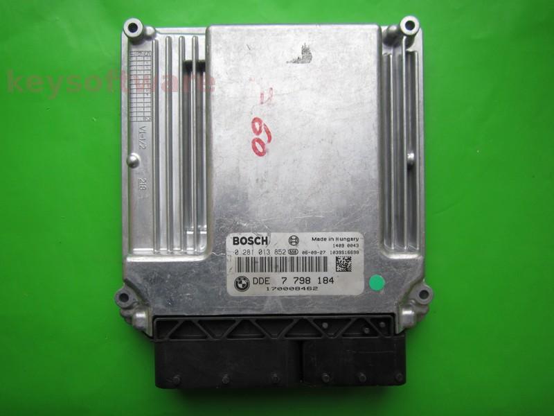 ECU Bmw 535D DDE7798184 0281013852 EDC16C35 E60 {+