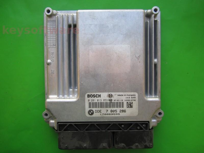 ECU Bmw 330D DDE7805286 0281013853 EDC16CP35 E90 {
