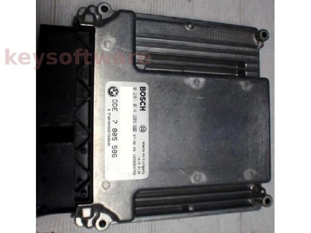 ECU Bmw 335D DDE7805586 0281014206 EDC16CP35 {+