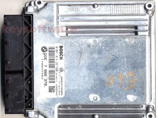 ECU Bmw 535D DDE7806379 0281014287 EDC16CP35 E60