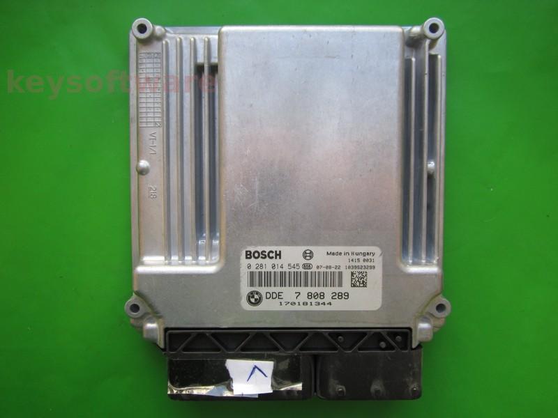 ECU Bmw 330D DDE7808289 0281014545 EDC16CP35 E90 {+