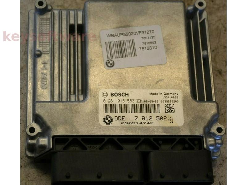 ECU Bmw 123D DDE7812502 0281015553 EDC17CP02 {