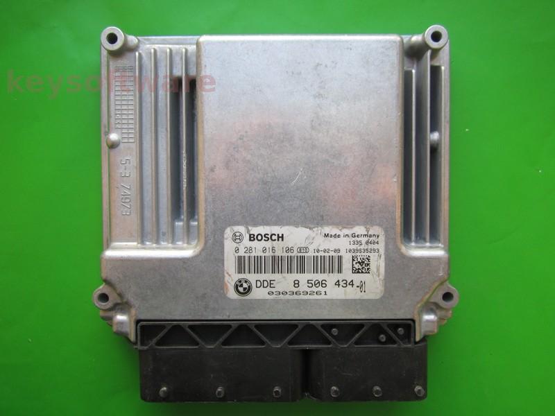 ECU Bmw 120D DDE8506434 0281016106 EDC17C06 E87^