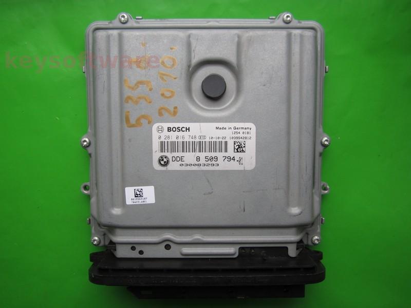 ECU Bmw 535D DDE8509794 0281016748 EDC17CP45