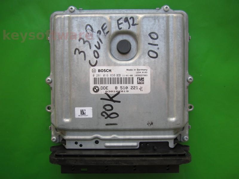 ECU Bmw 330D DDE8510221 0281016838 EDC17CP09 E92