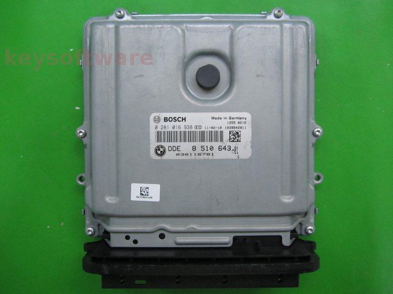 ECU Bmw 530D DDE8510643 0281016938 EDC17CP45 F10