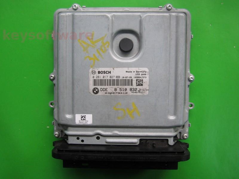 ECU Bmw 318D DDE8510832 0281017027 EDC17C41 E90 }