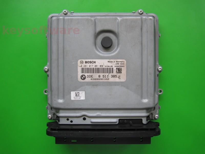 ECU Bmw 530D DDE8511385 0281017081 EDC17CP45 F10