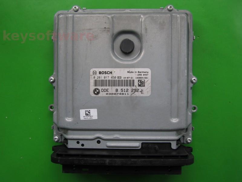 ECU Bmw 316D DDE8512292 0281017450 EDC17C41 E91 {
