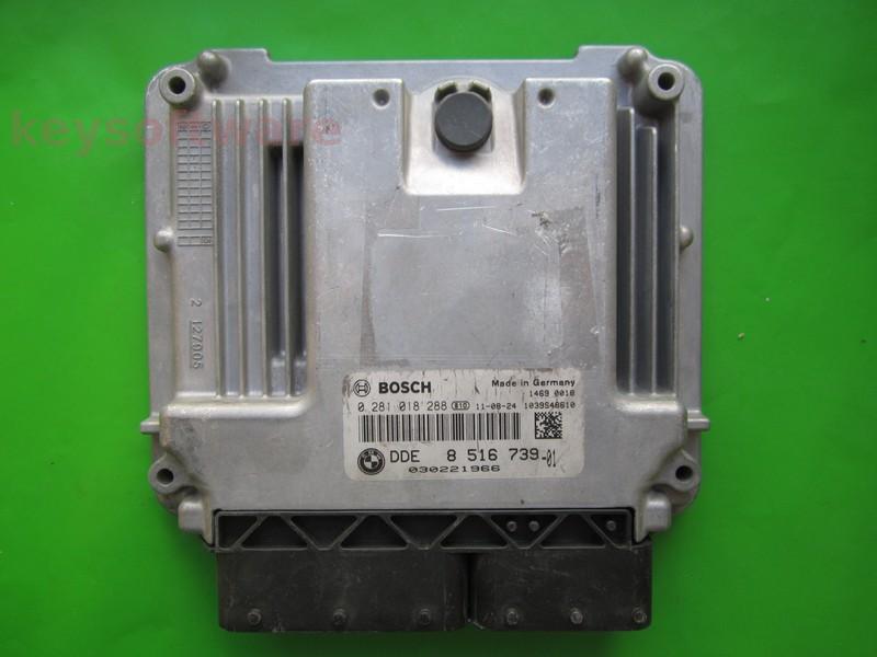 ECU Mini Cooper 1.6D DDE8516739 0281018288 EDC17C50