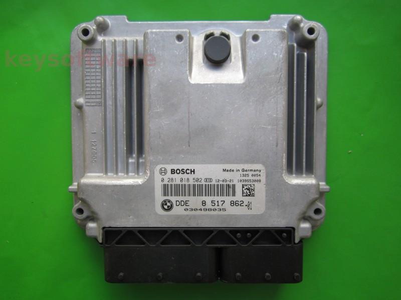 ECU Bmw 320D DDE8517862 0281018502 EDC17C50 F30