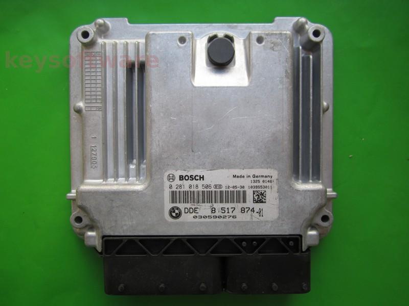 ECU Bmw 320D DDE8517874 0281018506 EDC17C50 F30
