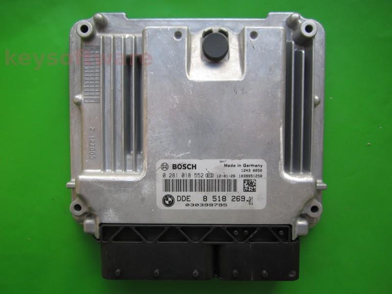 ECU Bmw 320D DDE8518269 0281018552 EDC17C50 E93`}