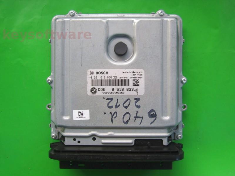 ECU Bmw 640D DDE8518633 0281018666 EDC17CP45