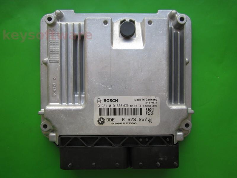 ECU Bmw 320D DDE8573257 0281019680 EDC17C50 F20