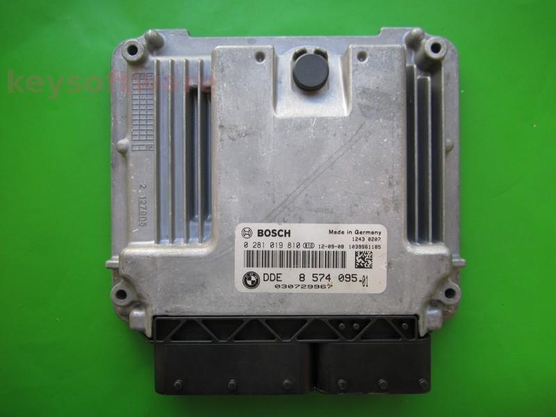 ECU Bmw 118D DDE8574095 0281019810 EDC17C50