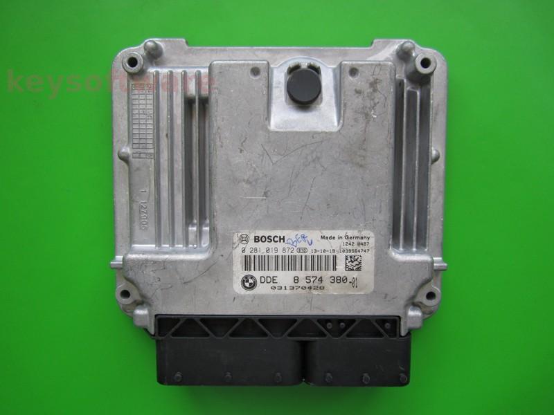 ECU Bmw 520D DDE8574380 0281019872 EDC17C50
