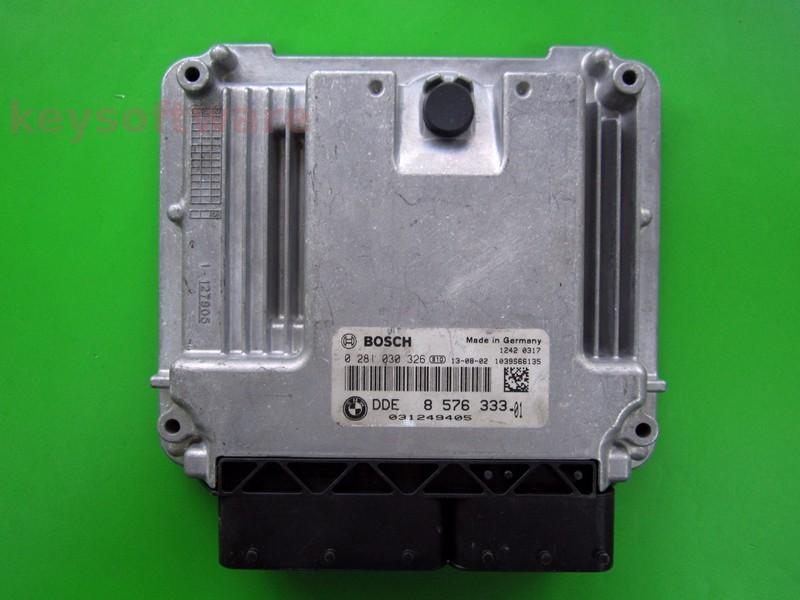 ECU Bmw 320D DDE8576333 0281030326 EDC17C50 F30 `