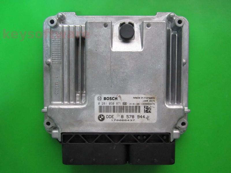 ECU Bmw 320D DDE8578944 0281030871 EDC17C50