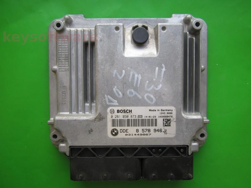 ECU Bmw 320D DDE8578946 0281030873 EDC17C50 F34