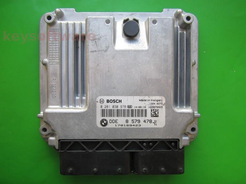 ECU Bmw 118D DDE8579478 0281030978 EDC17C50