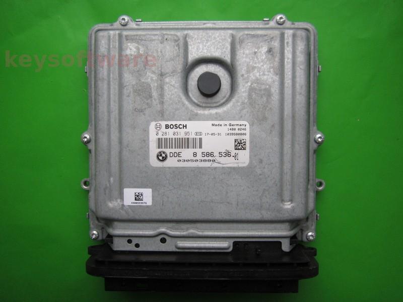 ECU Bmw 535D DDE8586536 0281031951 EDC17CP45