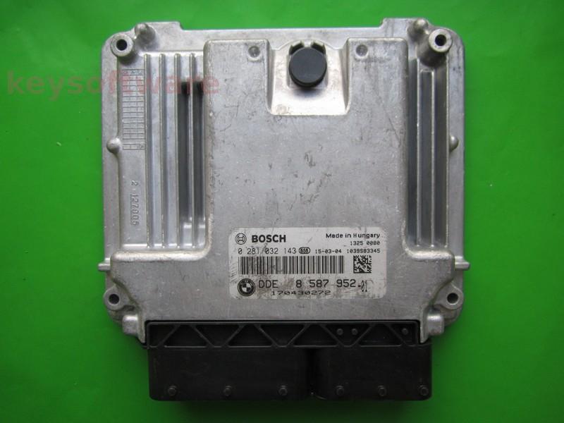 ECU Bmw 320D DDE8587952 0281032143 EDC17C50 }