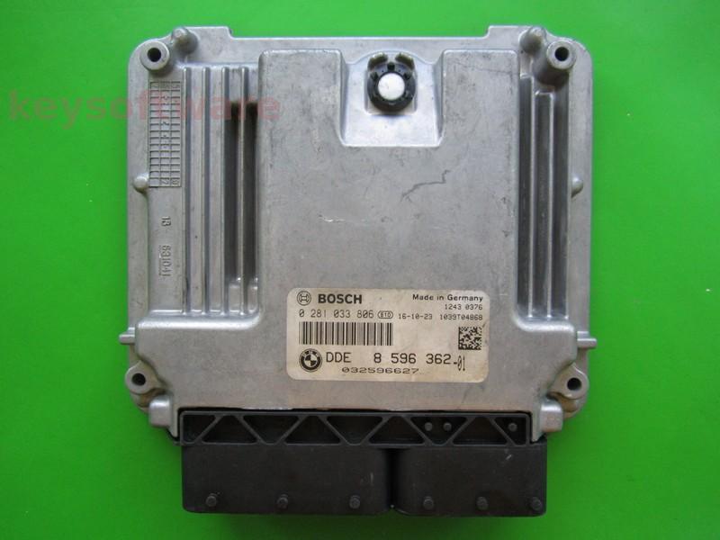 ECU Bmw 320D DDE8596362 0281033806 EDC17C50 F30 {