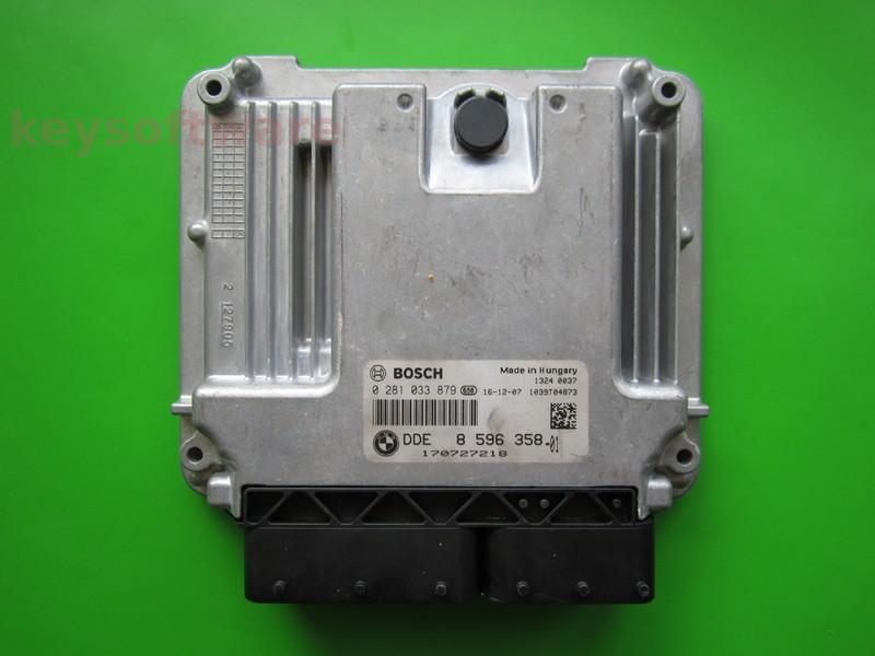 ECU Bmw X3 2.0D DDE8596358 0281033879 EDC17C50 F10