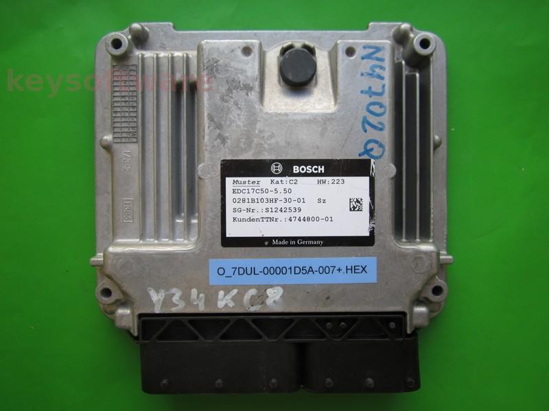 ECU Bmw 320D 4744800 0281B103HF EDC17C50