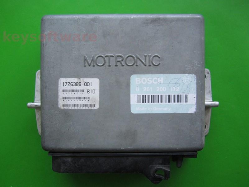 ECU Bmw 320 1726388 0261200172 M1.3 E30