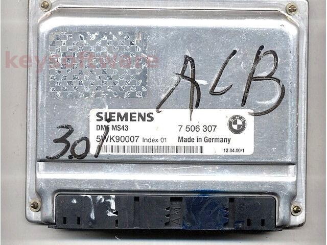 ECU Bmw 330 7506307 5WK90007 DME MS43 E46 {+